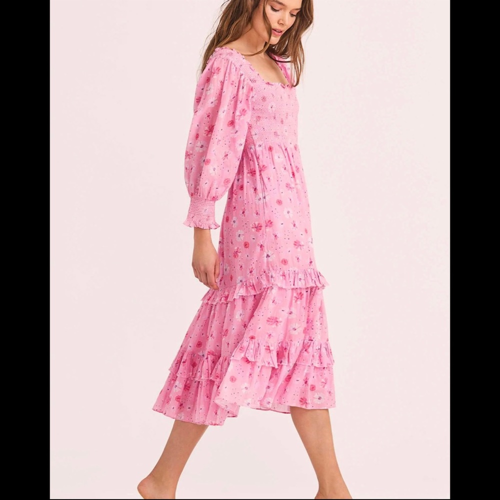 LoveShackFancy Miri Midi Dress. Size Small.